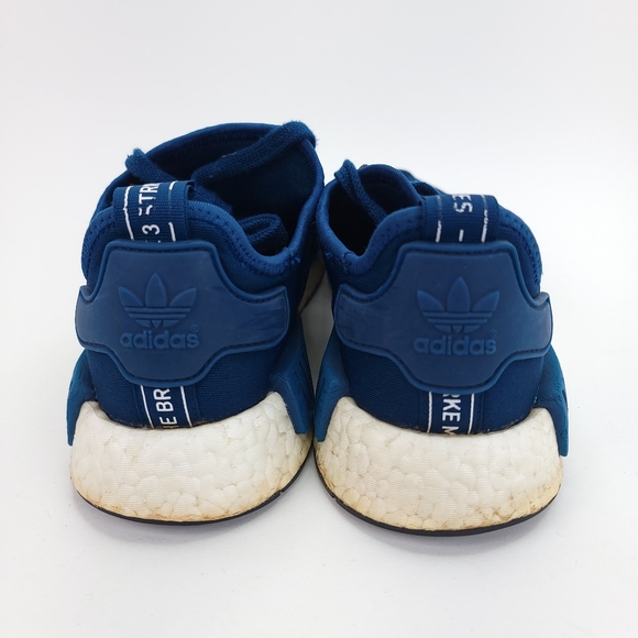 Adidas Men’s Sneakers NMD R1 BY3016 BLUE NIGHT Navy Blue Lace-Up Size 6 - Picture 3 of 6